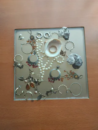 Conjunto Joyas Vintage Perlas y Conchoas