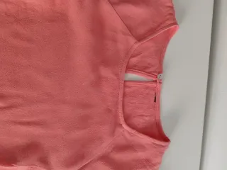 Blusa rosa lino manga corta