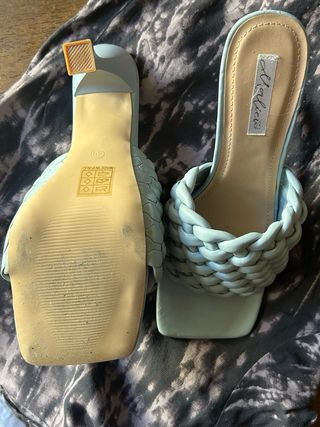 Tacones azules talla 40