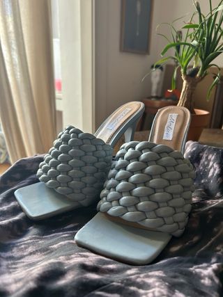 Tacones azules talla 40