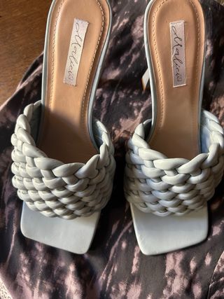 Tacones azules talla 40