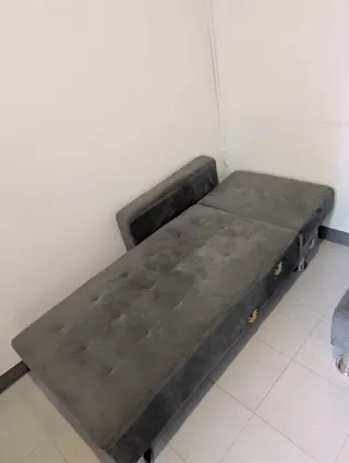 Sofá Cama Chaise Longe Gris