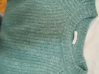 Jersey verde turquesa de mohair