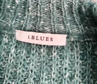 Jersey verde turquesa de mohair