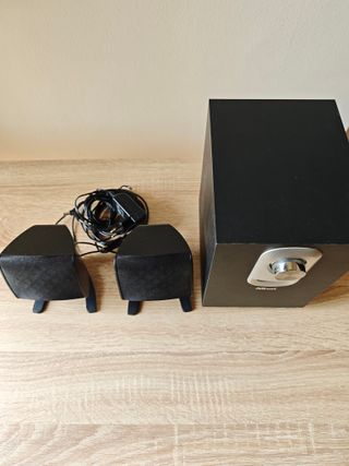 Altavoces Trust 2.1 Negro/Plata