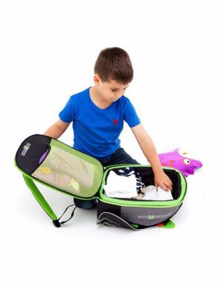 Trunki Alzador Mochila Negro y Verde
