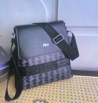 Bolso bandolera negro y gris calidad!!!