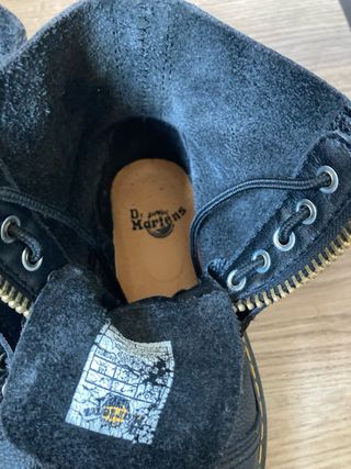 Botas Militares Cremallera Negra