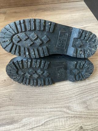 Botas Militares Cremallera Negra