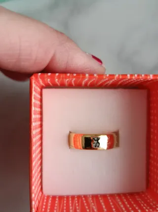 Anillo Oro Vermeil Oso Diamantes ver medida