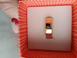 Anillo Oro Vermeil Oso Diamantes ver medida