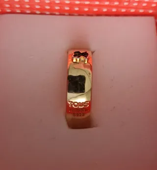 Anillo Oro Vermeil Oso Diamantes ver medida