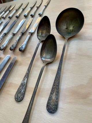 Cubertería Vintage Años 50-60 Platineta Inoxi