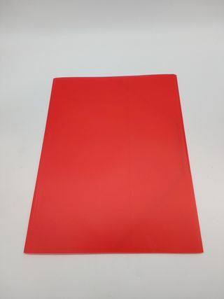 HERMA 19516 Carpeta de dibujo Translúcido en Rojo, A3, plástico resistente, con 3 solapas interiores, carpeta de 1 palmo