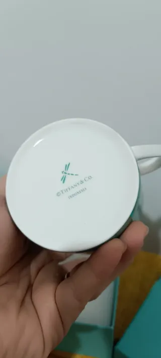 Set 2 Tazze e Piattini Tiffany & Co. Verde Acqua