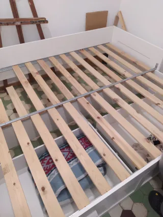 Cama nido blanca con cajones