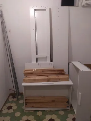 Cama nido blanca con cajones