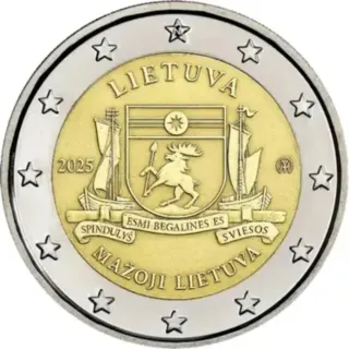 Lituania 🇱🇹 2 euros 2025 - Lithuania minor