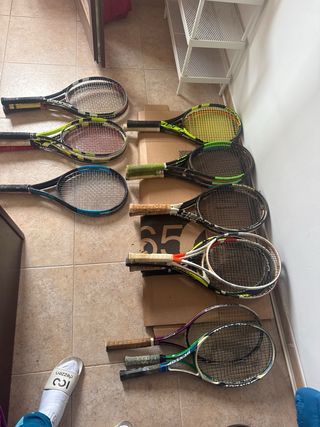 Lote 26 Raquetas de Tenis profesionales y Amateur