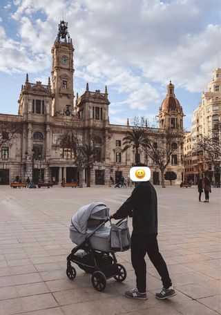 Carrito Inglesina Aptica 3 piezas gris