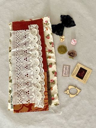 Lote Papeles y elementos Junkjournal Love Letter