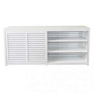 Madia Giardino Alluminio Bianco Ventilata 200 cm