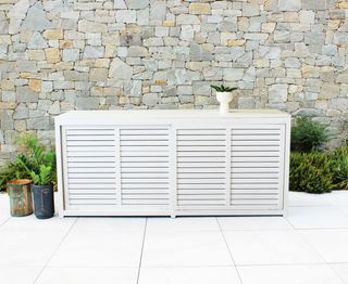 Madia Giardino Alluminio Bianco Ventilata 200 cm