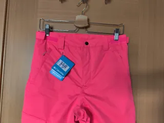 Pantalón de esquí Columbia rosa neón