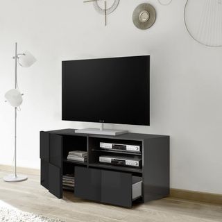 Mobile Porta TV Moderno Antracite 122 cm Soggiorno