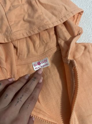 Sudadera niña con cremallera