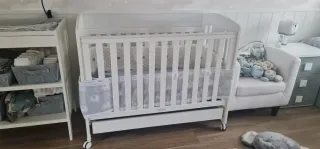 Cuna madera maciza 120x60 con cajón. SIN COLCHÓN