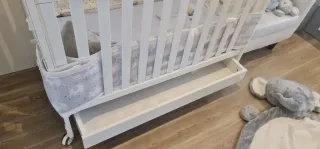 Cuna madera maciza 120x60 con cajón. SIN COLCHÓN