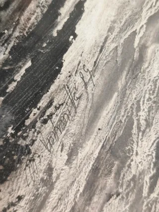 Cuadro abstracto antiguo 1989