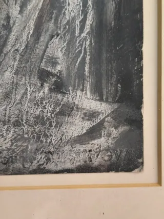 Cuadro abstracto antiguo 1989