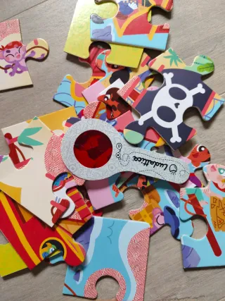 Puzzle Secreto Piratas Ludattica 24 piezas