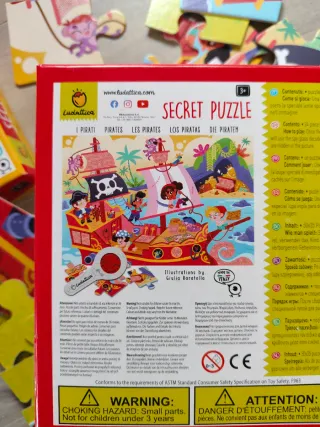 Puzzle Secreto Piratas Ludattica 24 piezas