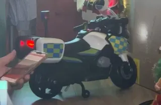 Moto de policía infantil de 2 a 5 años