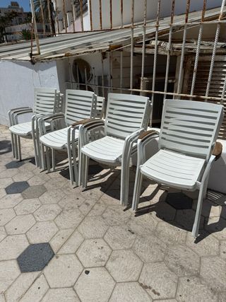 Lote Sillas Apilables Terraza/Jardín