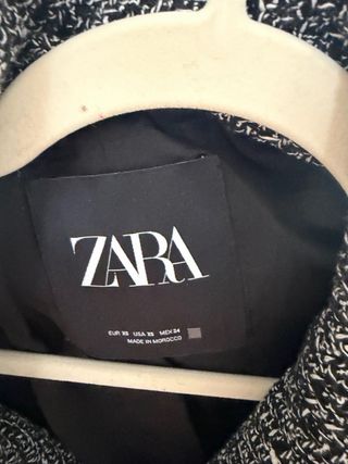 Blazer crop jaspeada Zara