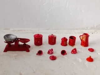 Miniatura casa bambola set cucina