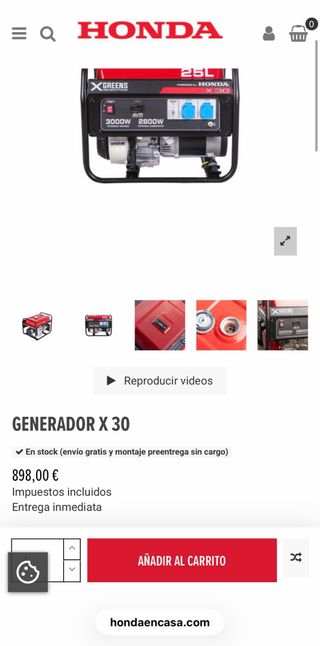 Generador Honda X30 3000VA