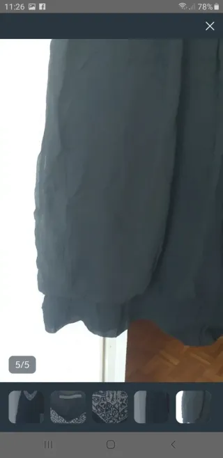 Vestido Negro Zara Pedrería