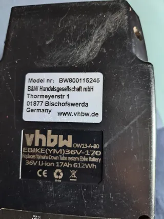 Batería eléctrica para bicicleta