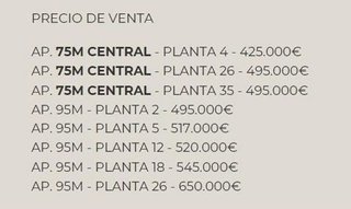Piso en venta en Playa de Poniente en Benidorm