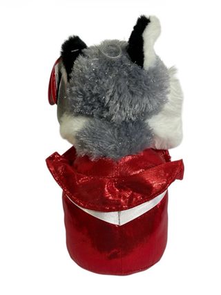Peluche lupetto husky San Valentino