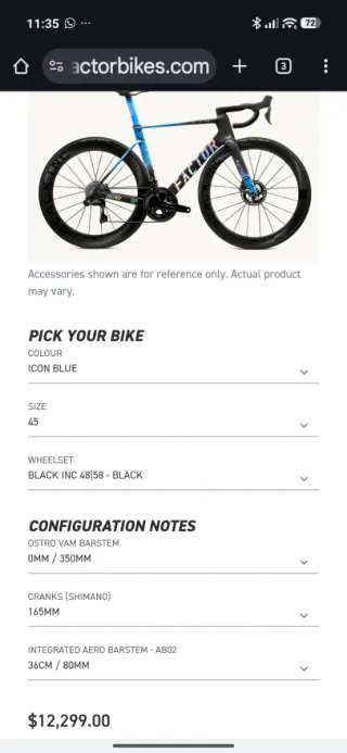 Factor OSTRO VAM 2.0 Icon Blue