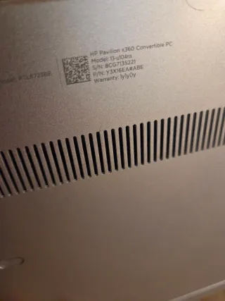 HP Pavilion x360 i3/12GB RAM/256GB SSD Táctil