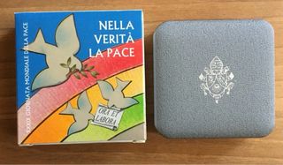 Moneta 5 euro argento Vaticano Benedetto XVI