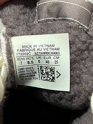 Converse Botas Grises y Blancas