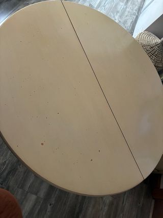 Mesa extensible madera maciza lacada (verde claro)